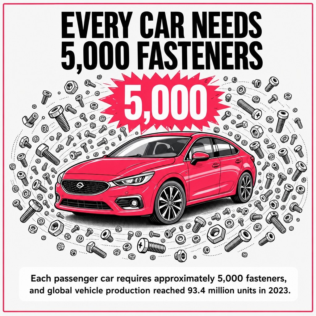 Every Car Needs 5,000 Fasteners