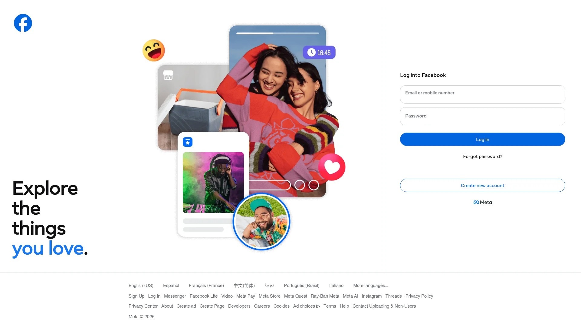 Screenshot of https://www.facebook.com/business