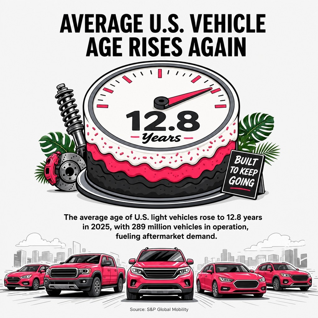 Average U.S. Vehicle Age Rises Again