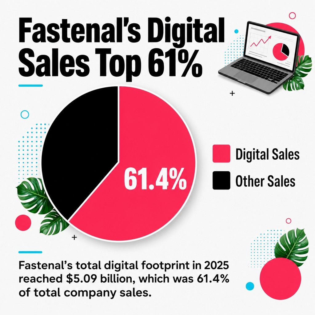 Fastenal's Digital Sales Top 61%