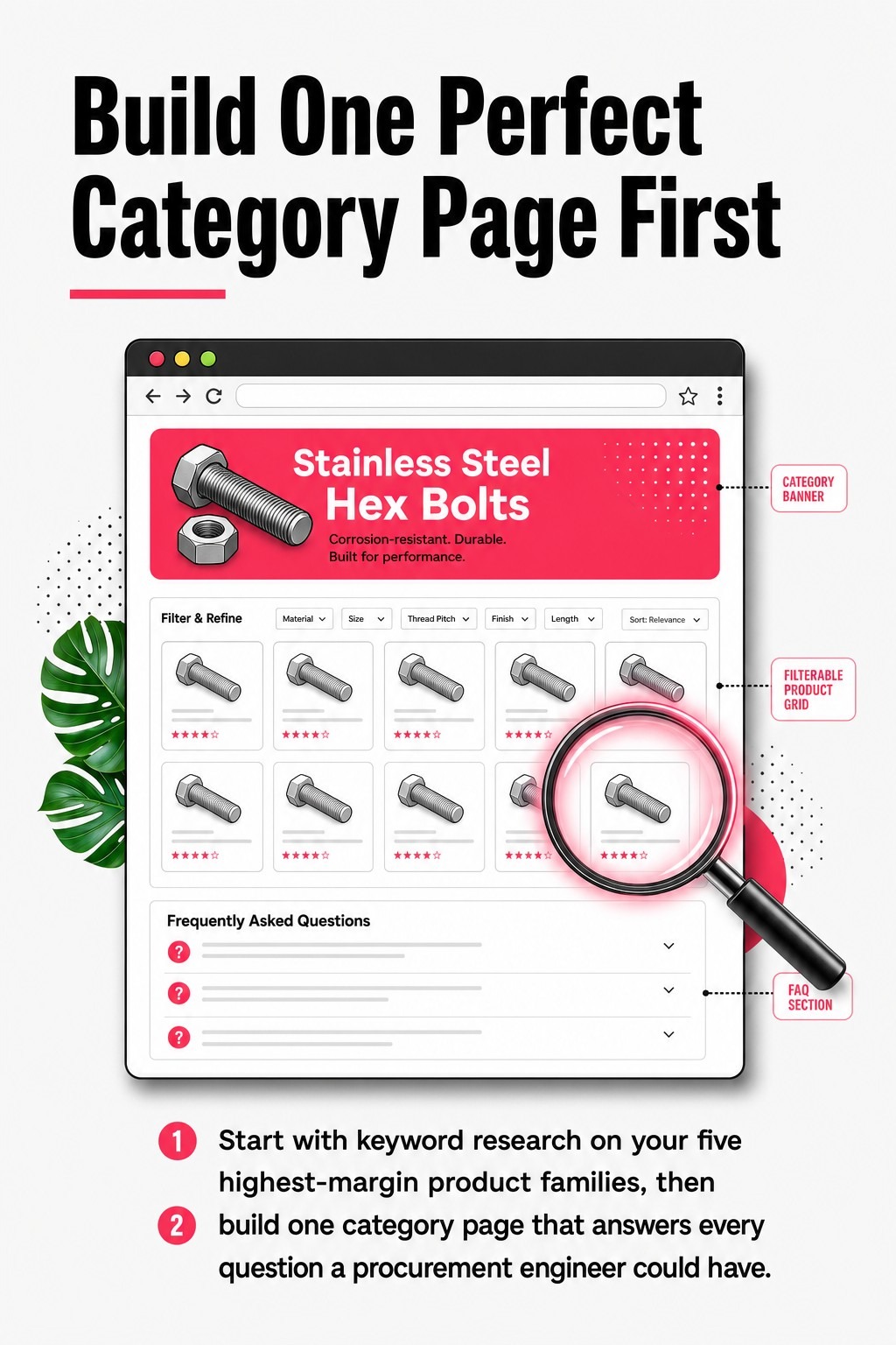 Build One Perfect Category Page First