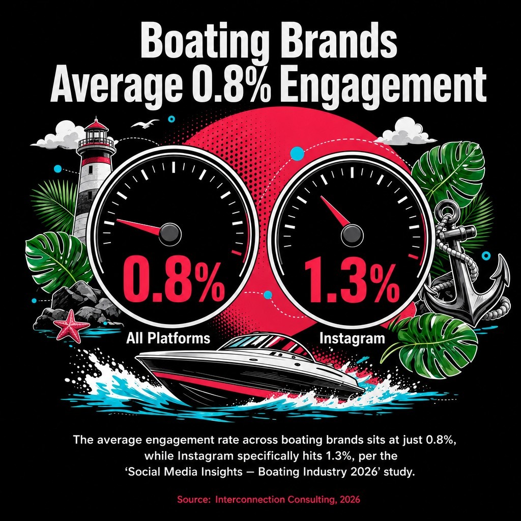 Boating Brands Average 0.8% Engagement