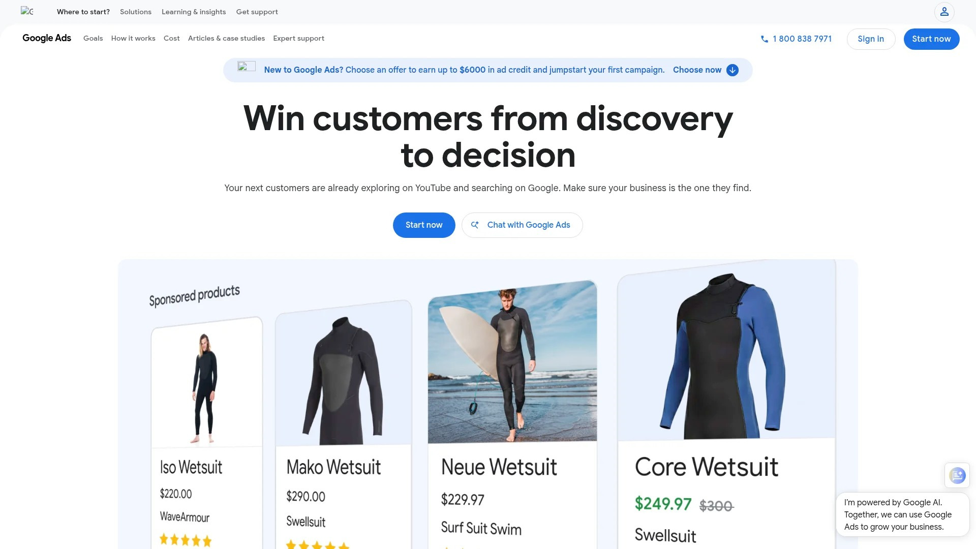Screenshot of https://ads.google.com