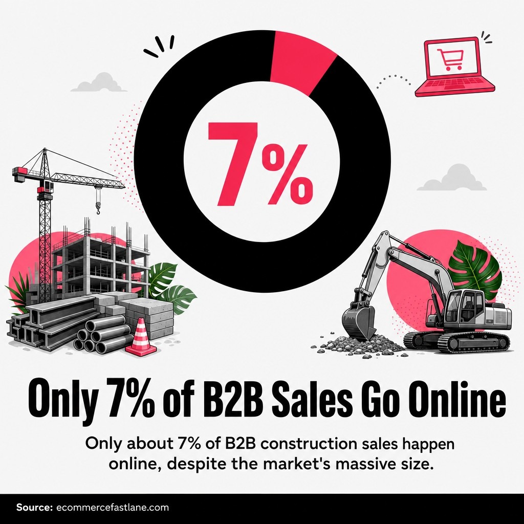 Only 7% of B2B Sales Go Online