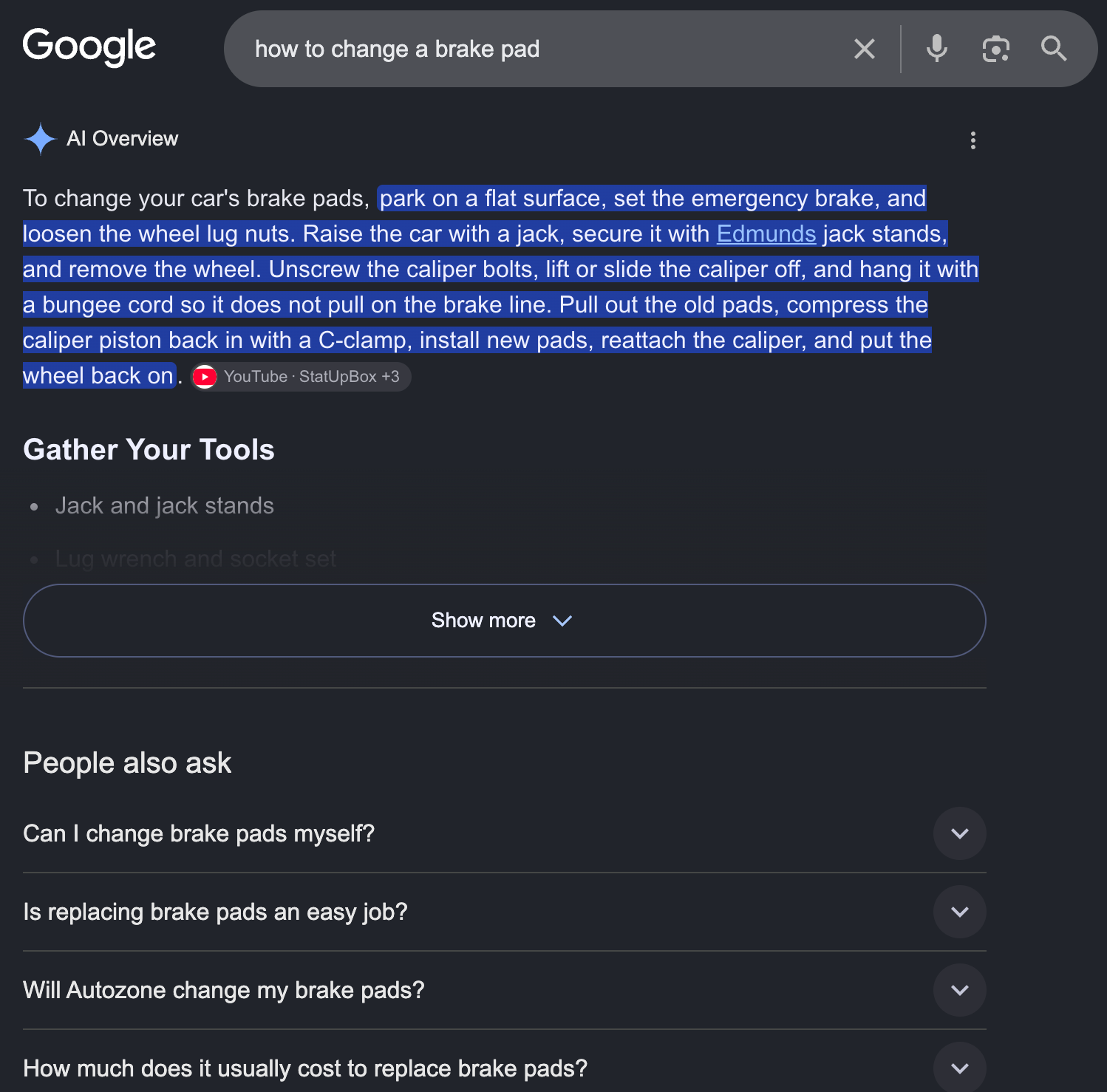 Google AI Overview