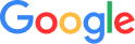 Google logo with multicolored letters.