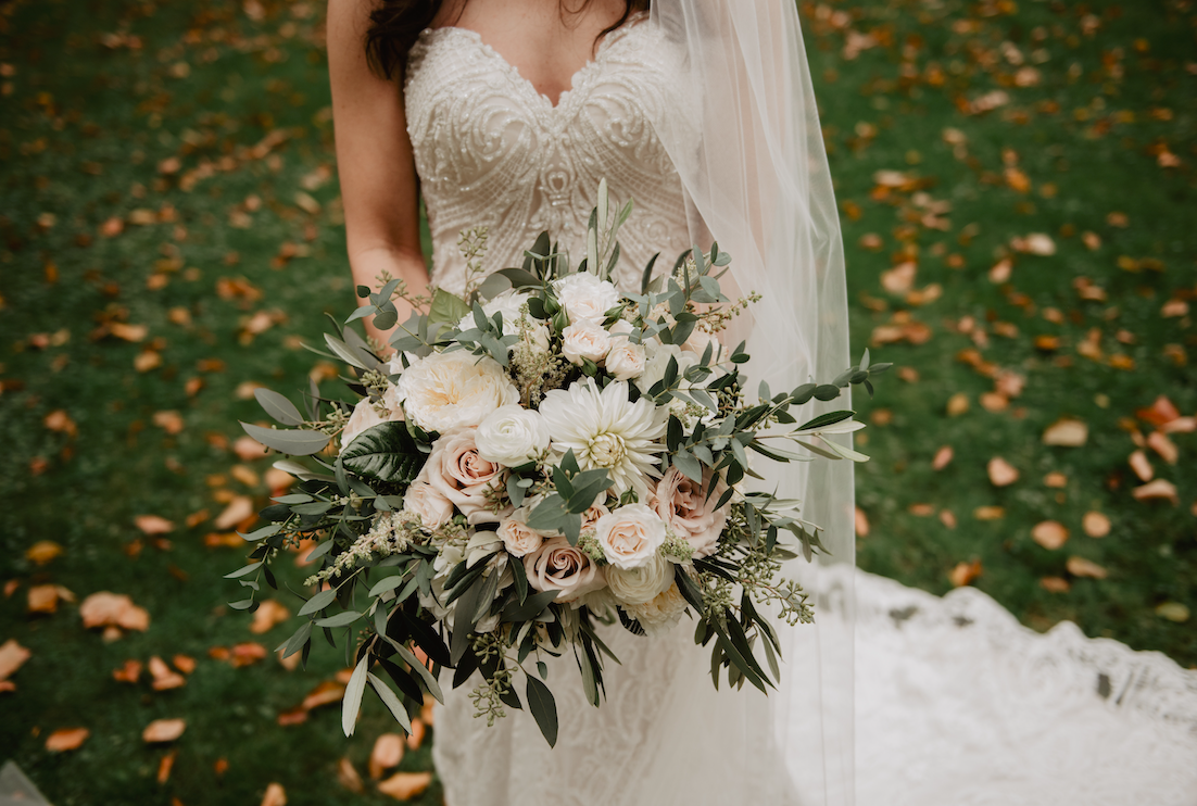 Wedding flowers designed by a New York City florist