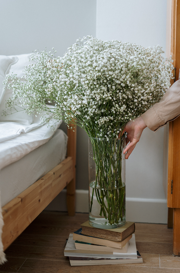 Flowers chosen for their symbolic meanings and colors