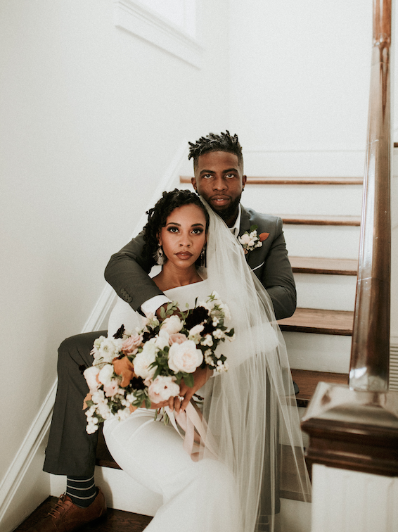 Wedding flower arrangement by a New York City florist
