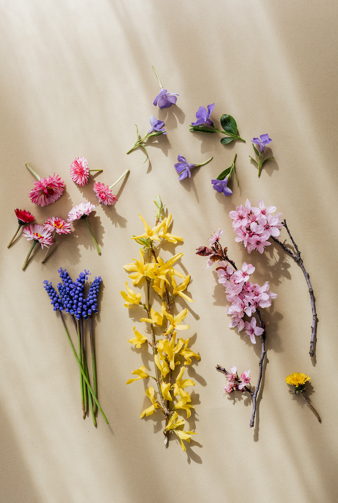 Floral pattern of blooms from Floral Studio NYC