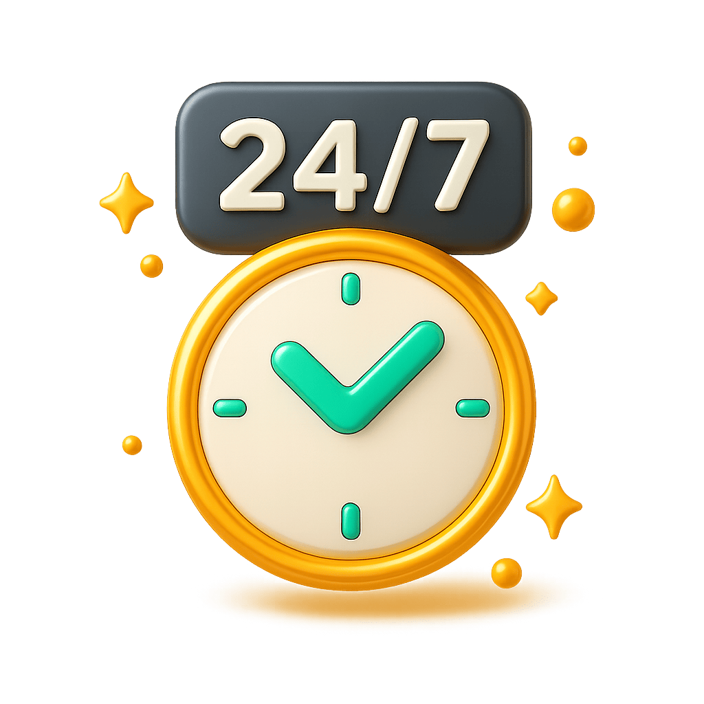 24/7 Disponibilidad icon