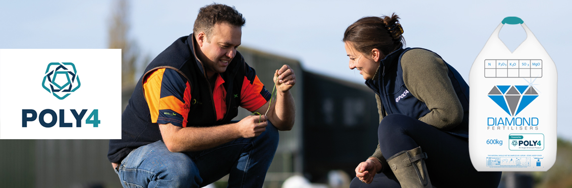 Diamond Fertilisers powered by poly4. Premium fertiliser