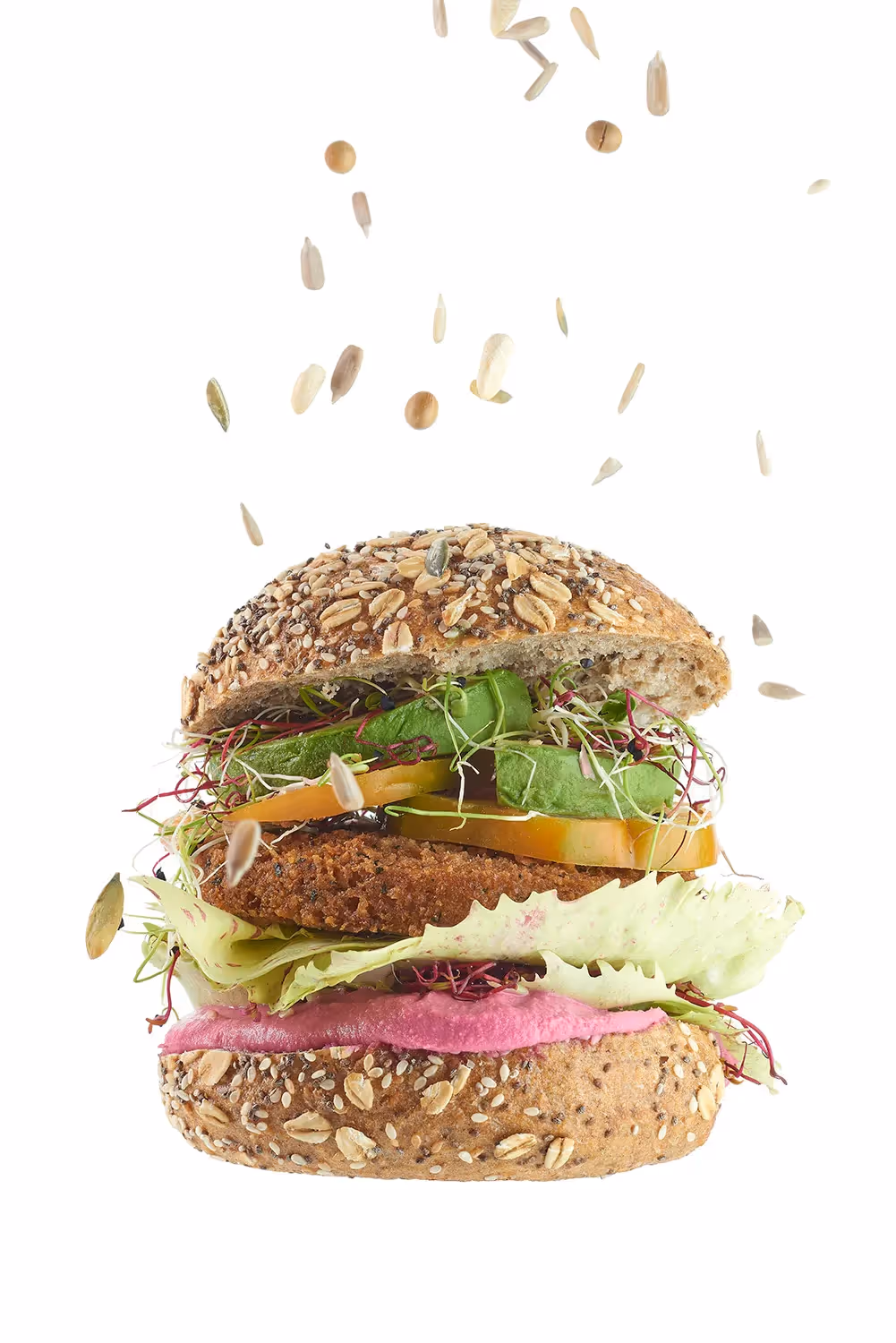 Image culinaire d'un Burger végétarien