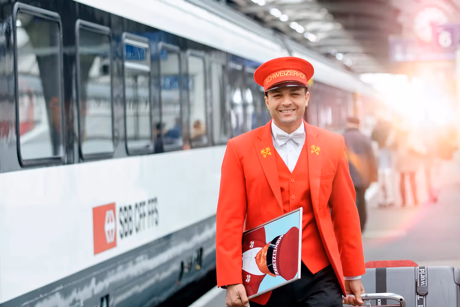 concierge de l'hotel schweizerhof zurich à la gare