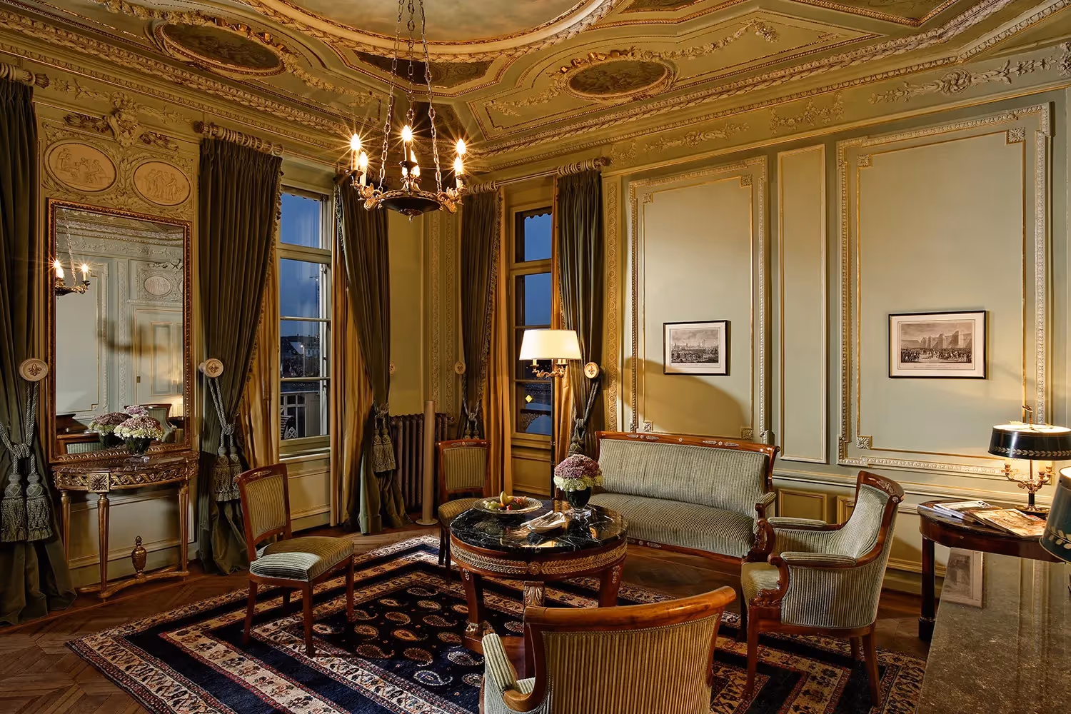 Photo d'une suite de l'hotel des trois rois à Basel