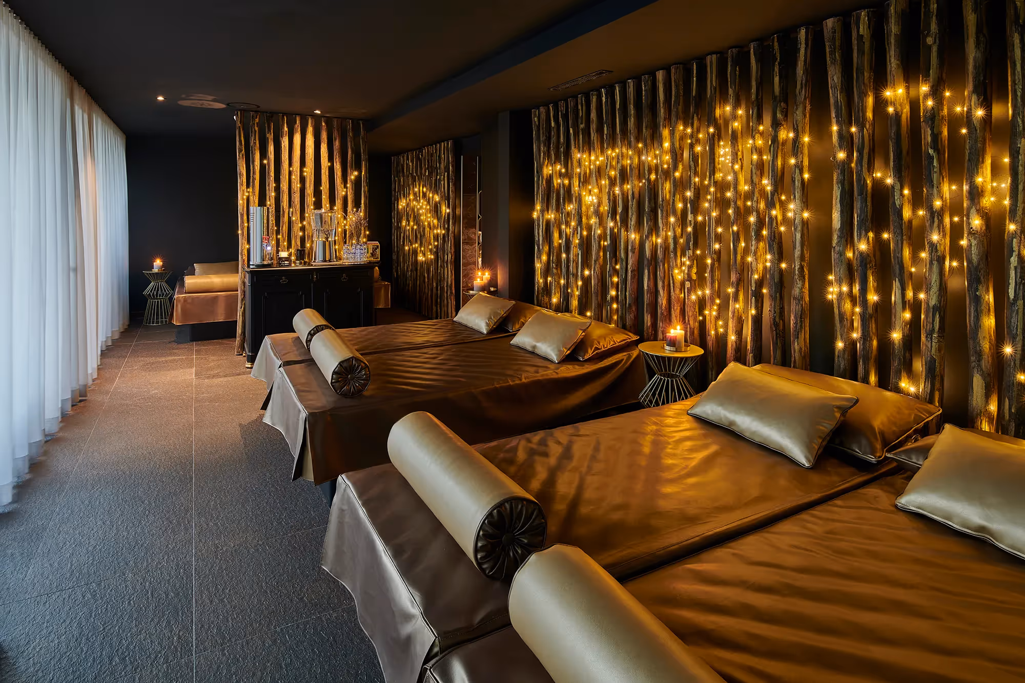 salle de repos du spa de hotel glacier grindelwald