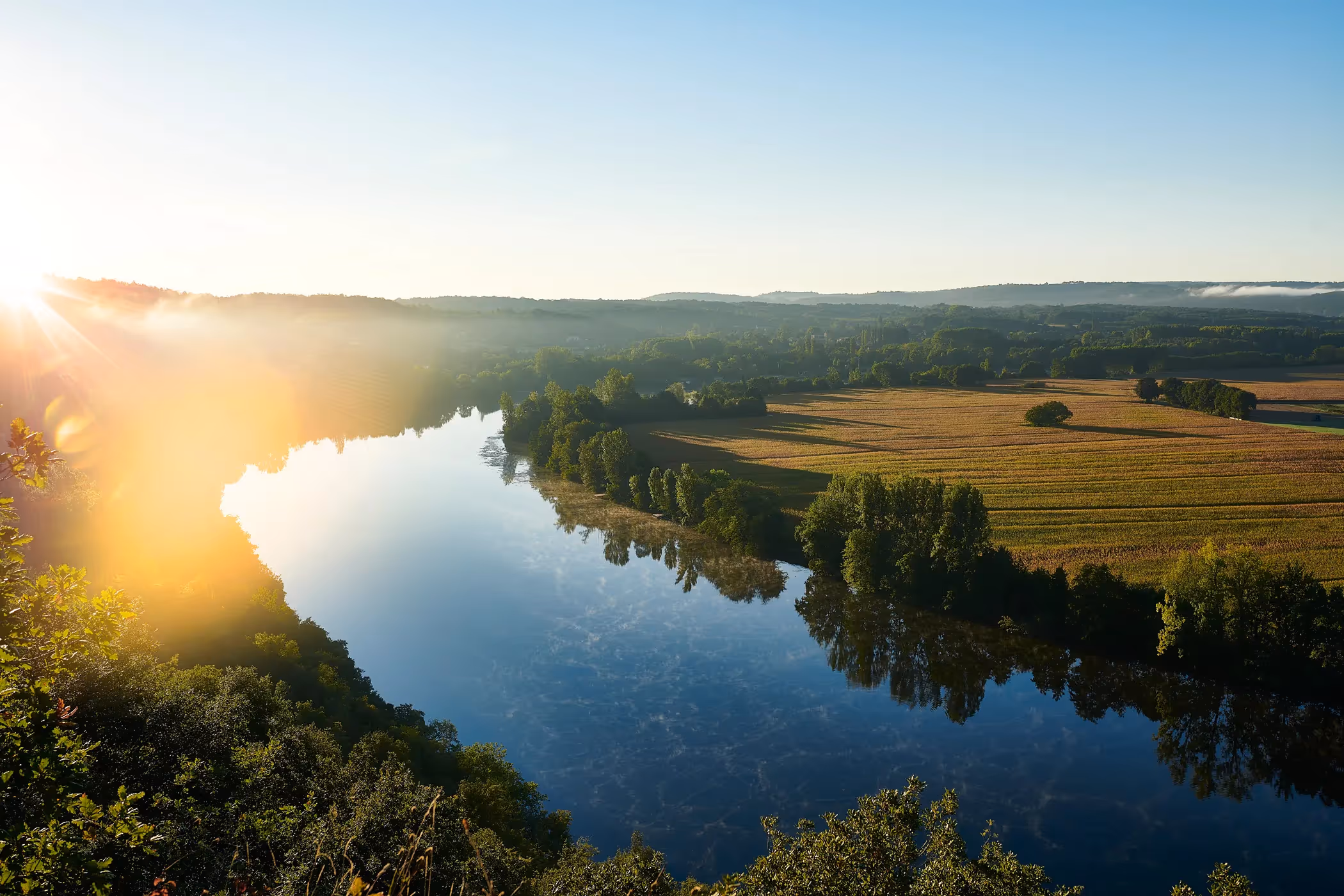 le cingle à tremolat pour le site de hotel La Métairie en dordogne