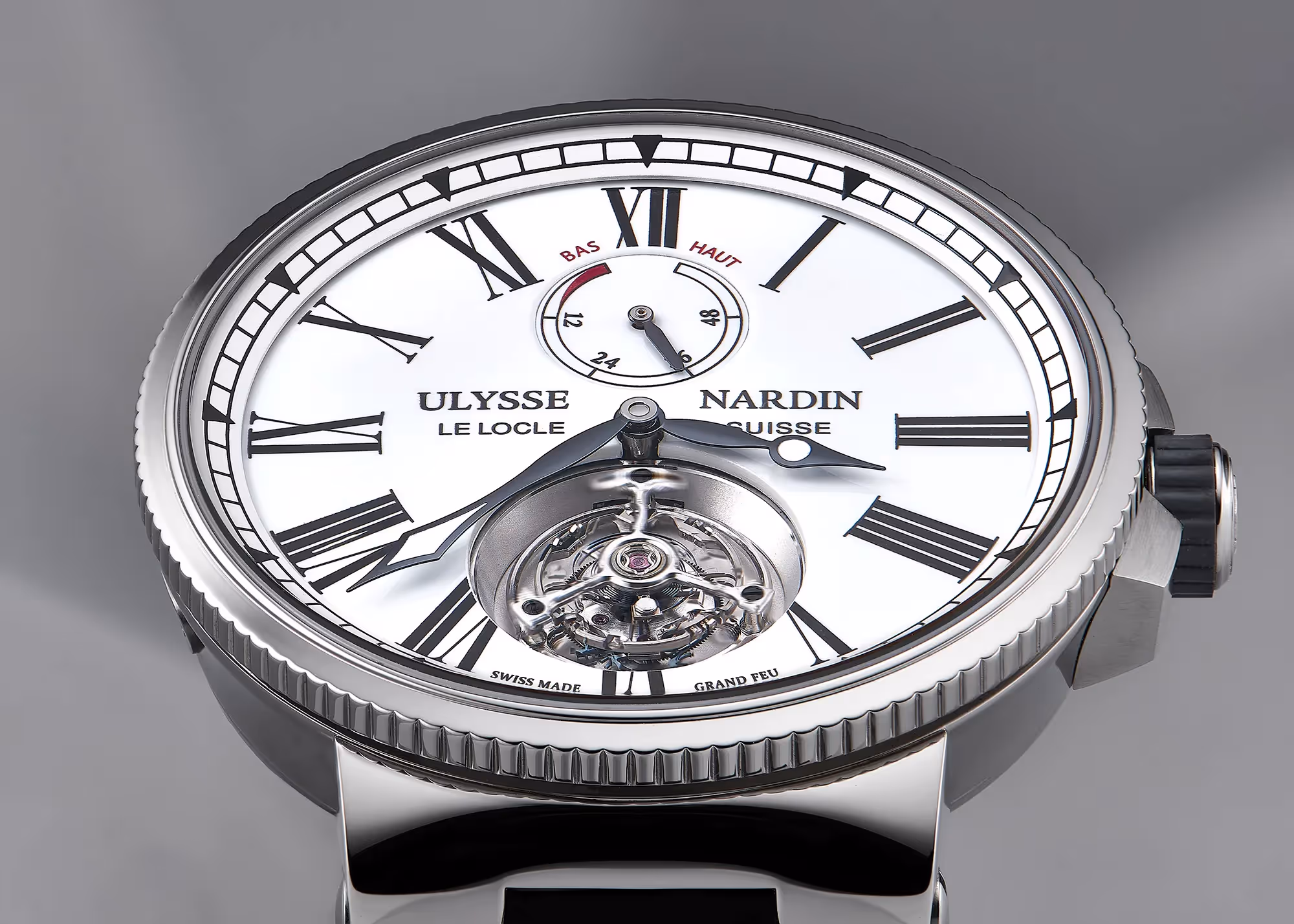 photo de la montre marine tourbillon d la marque ulysse nardin la chaux de fonds