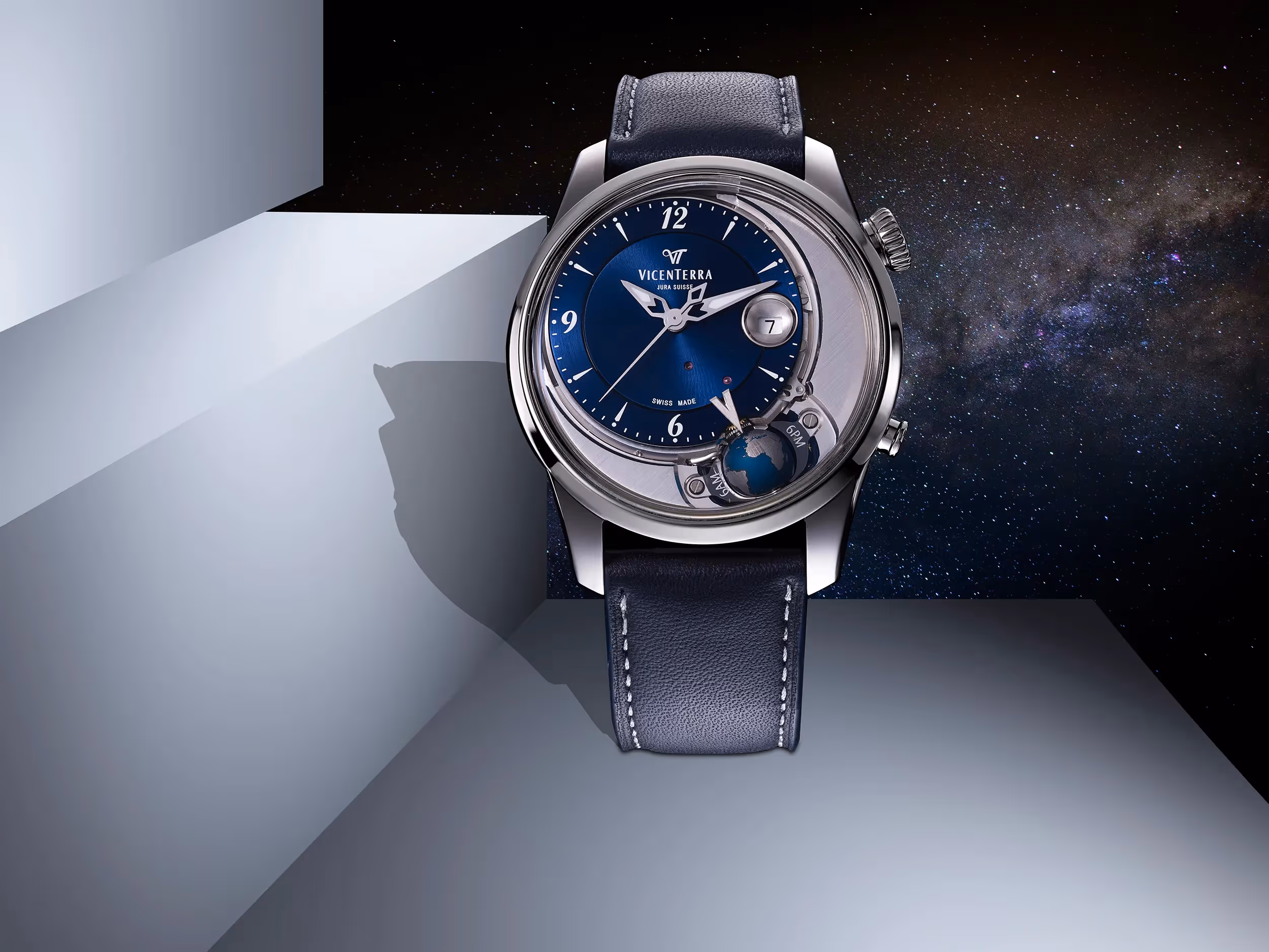 image publicitaire still life de la montre tycho brahe de la marque vicenterra jura suisse photographe de montres philippe hahn