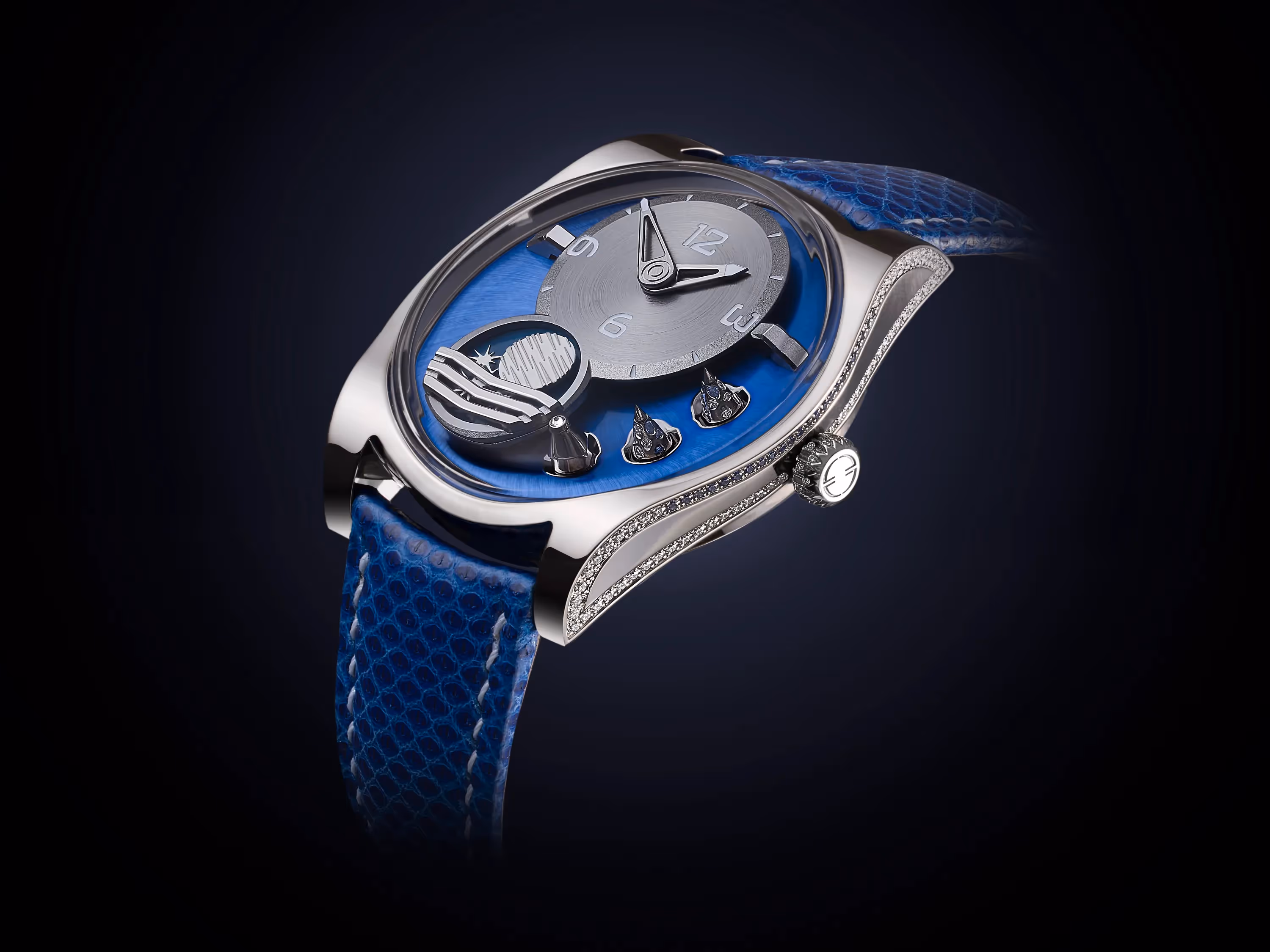 photo packshot de la montre class saphir de la marque emmanuel bouchet