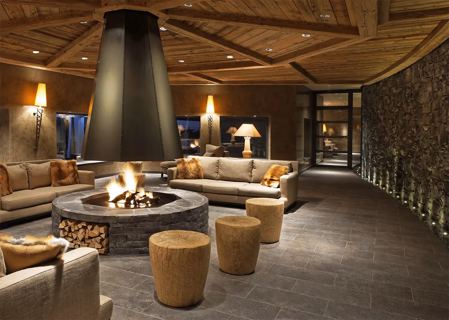 Ambiance cosy dans le spa