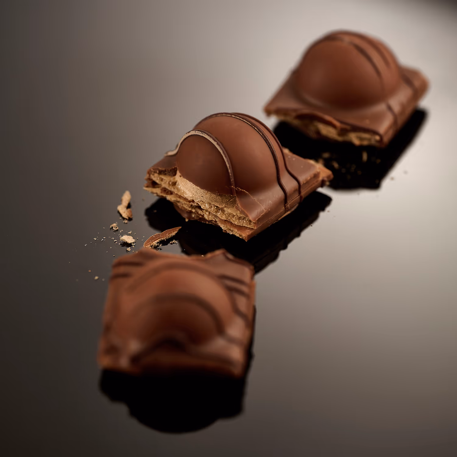 Image de chocolat Duplo sur fond noir