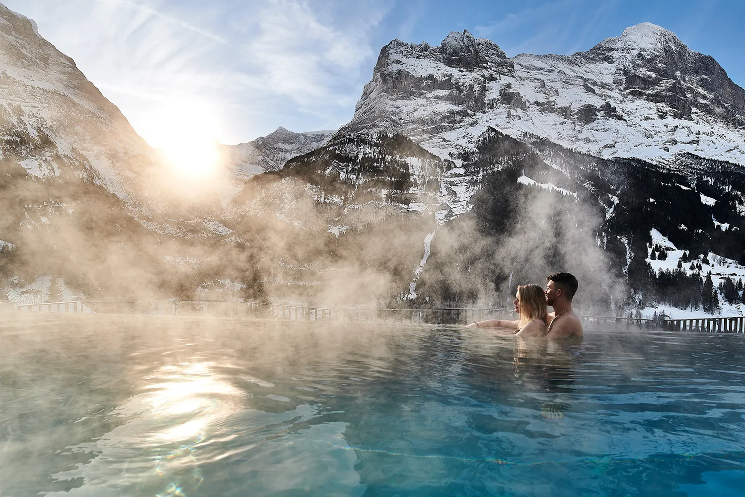 Hotel Spinne à Grindelwald sous la neige, au pied de l’Eiger – photographie GRAPHYT