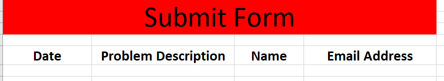 Ticketing system submit form