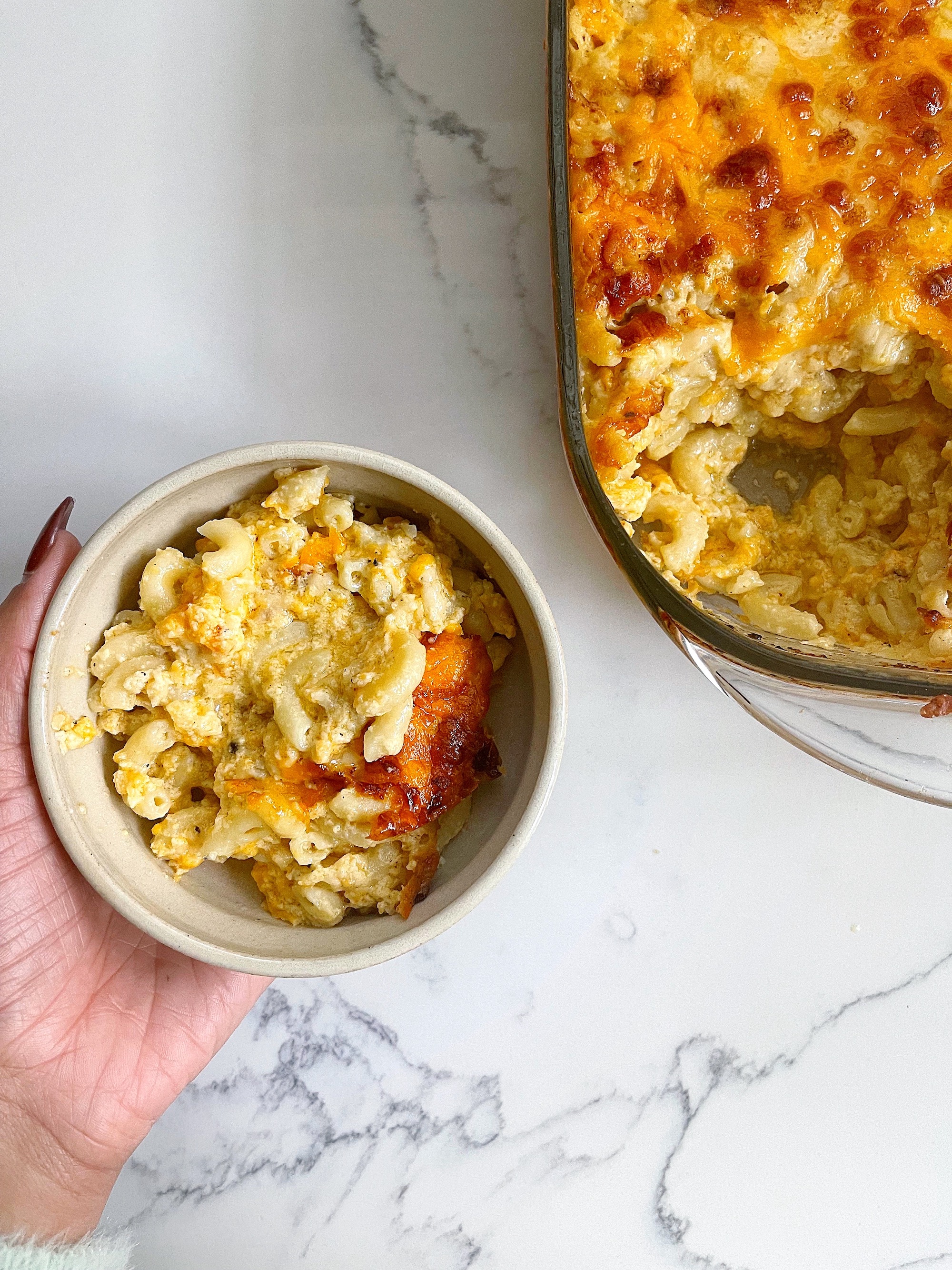 Make This Uncomplicated 3 Cheese Baked Mac Cheese Now Life With Ryan