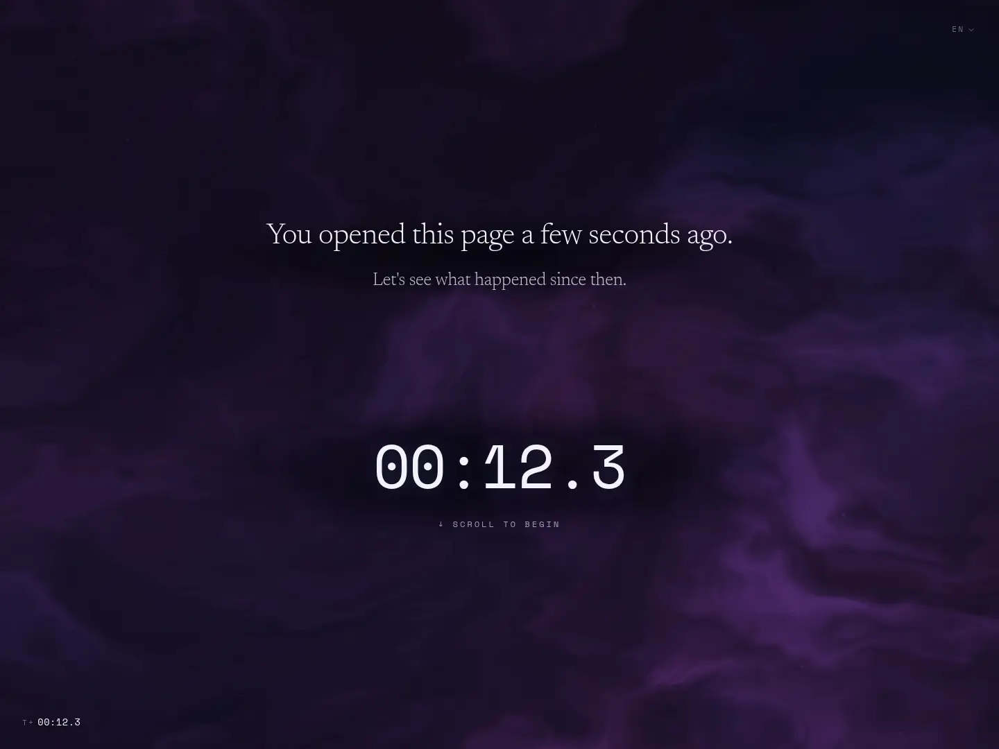 You Are Here in Time