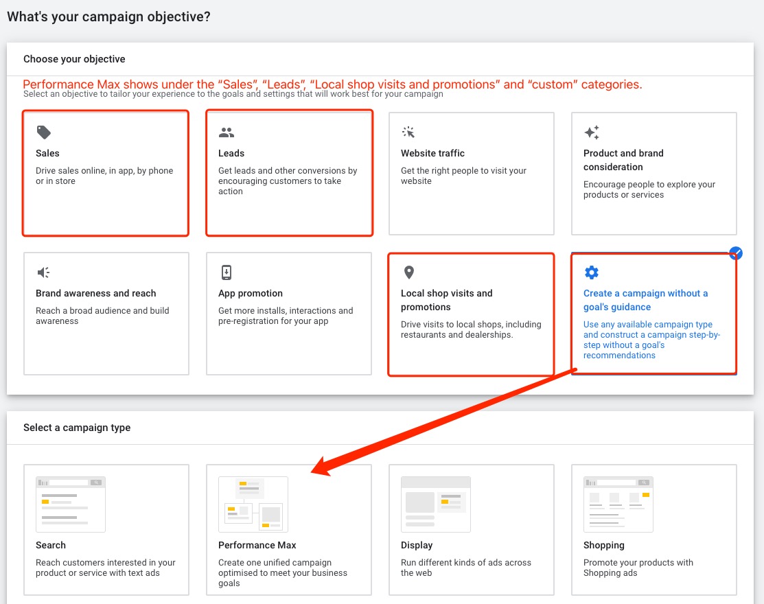 An image to show you how to find performance max campaign in Google Ads | DEANLONG.io