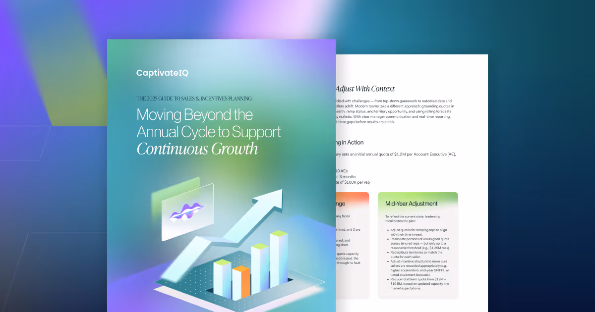  The 2025 Guide to Sales & Incentives Planning