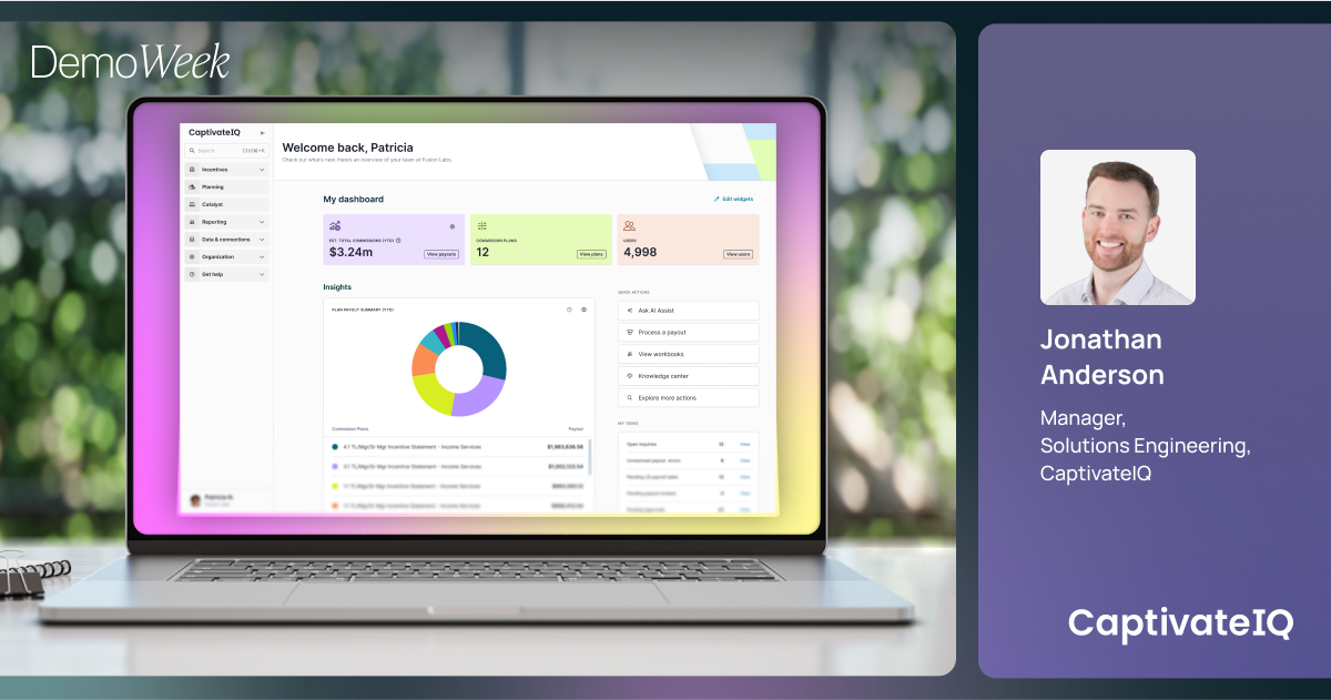 CaptivateIQ Demo: Connect Quotas, Territories & Incentives in One Platform