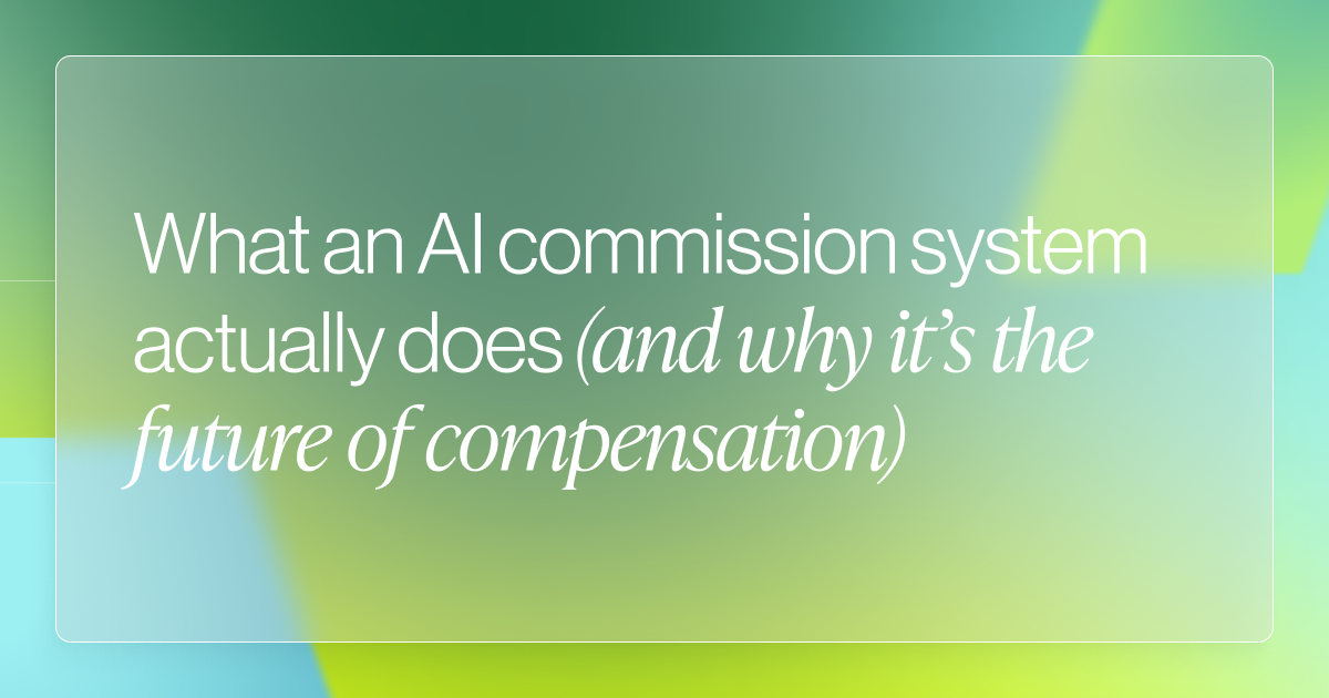 What an AI Commission System Does (and Why It Matters)