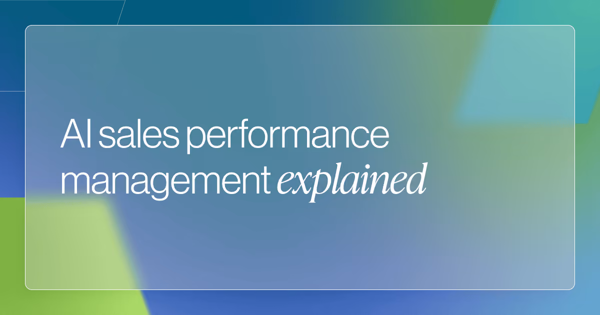 AI Sales Performance Management Explained