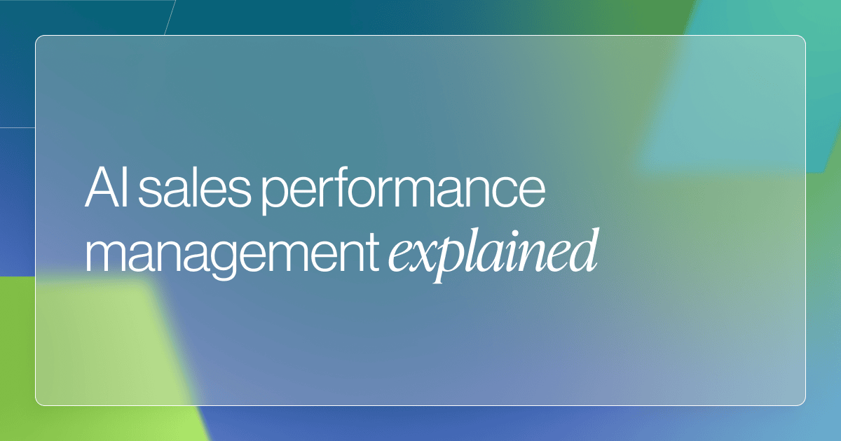 AI Sales Performance Management Explained
