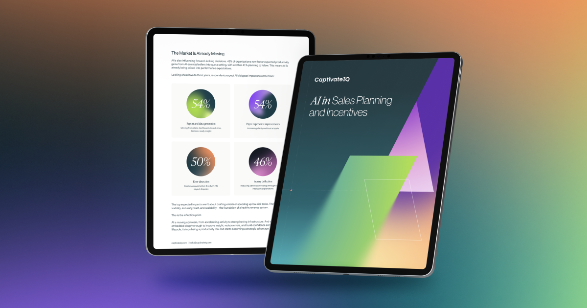 AI in Sales Planning and Incentives