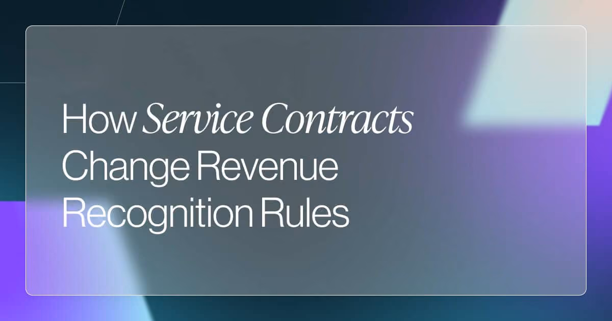 How Service Contracts Complicate Revenue and Commission Timing