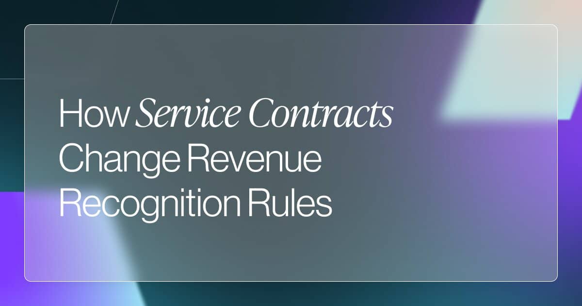 How Service Contracts Complicate Revenue and Commission Timing