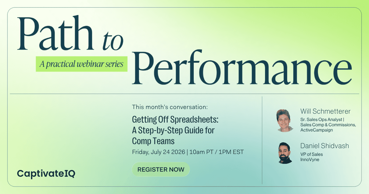 Getting Off Spreadsheets: A Step-by-Step Guide for Comp Teams