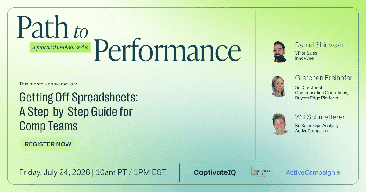 Getting Off Spreadsheets: A Step-by-Step Guide for Comp Teams