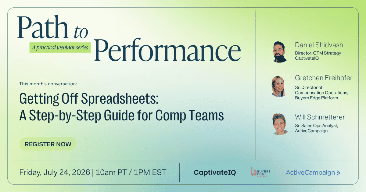 Getting Off Spreadsheets: A Step-by-Step Guide for Comp Teams