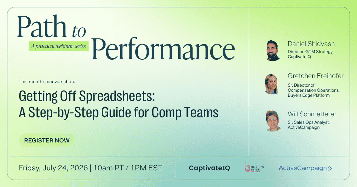Getting Off Spreadsheets: A Step-by-Step Guide for Comp Teams