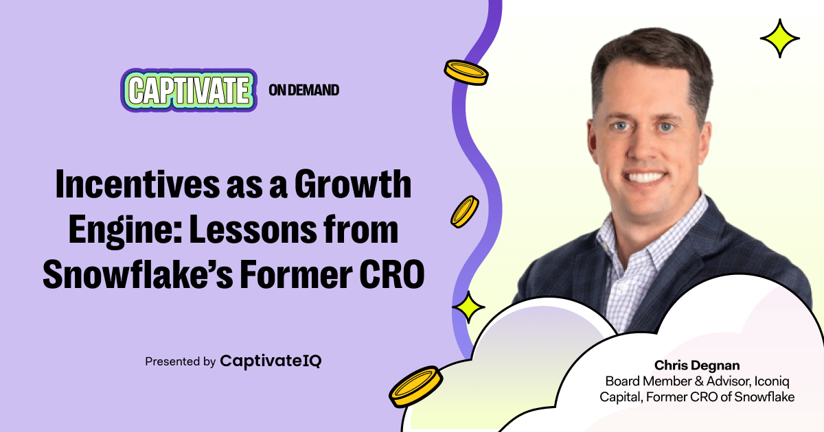Incentives as a Growth Engine: Lessons from Snowflake's Former CRO