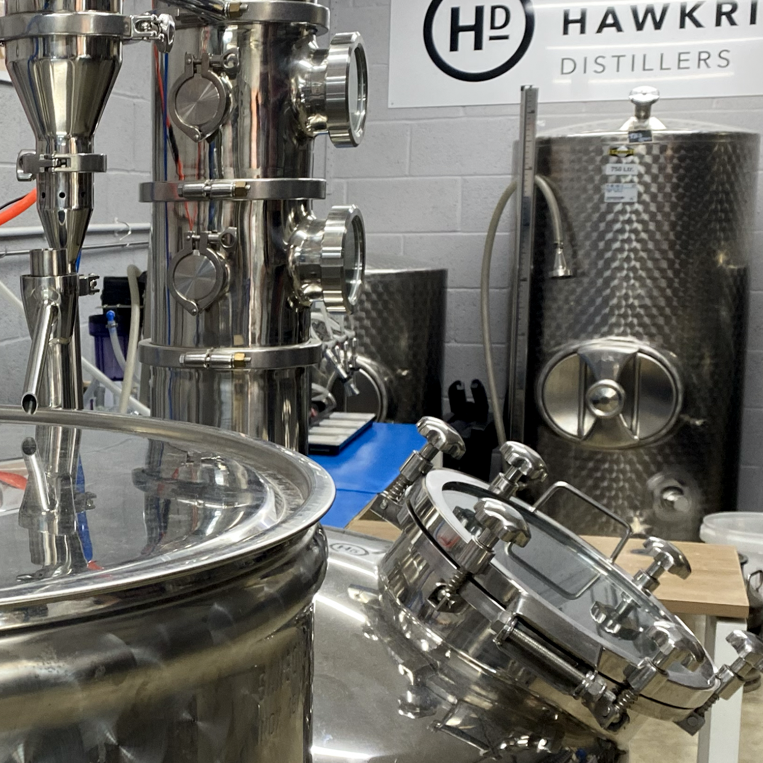 The gin stills at Hawkridge Distillers.
