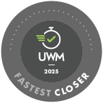 UWM 2025 Fastest Closer award icon