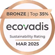 Ecovadis Sustainability Rating, Bronze top 35%