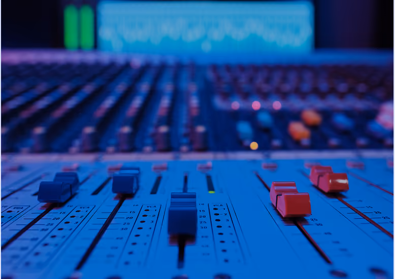 Mixer audio per la regia tecnica di un evento