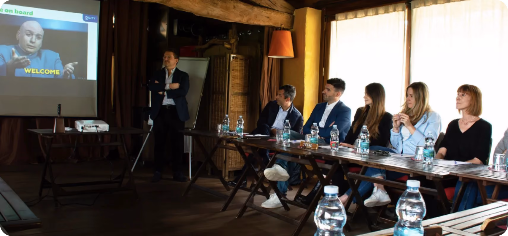 Meeting ad un evento di offsite aziendale