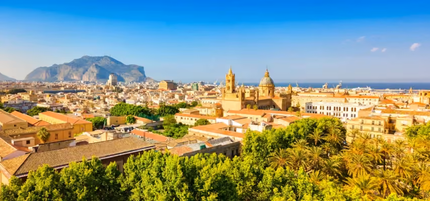 Vista della città di Palermo